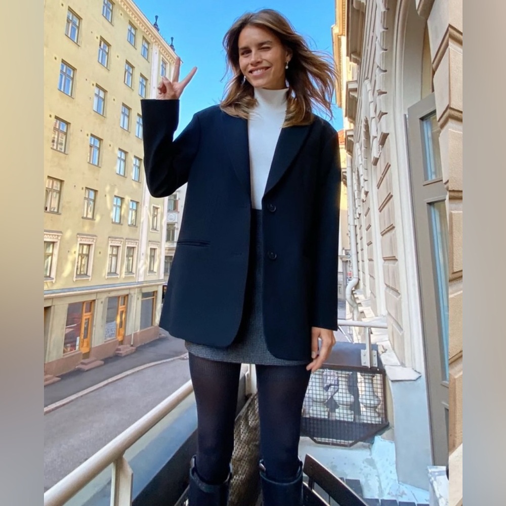 Babaton Black Oversized Blazer